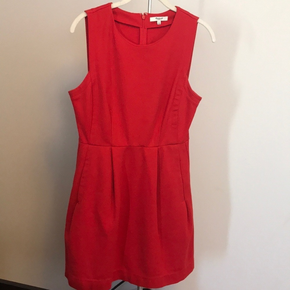 Madewell red dress size Small